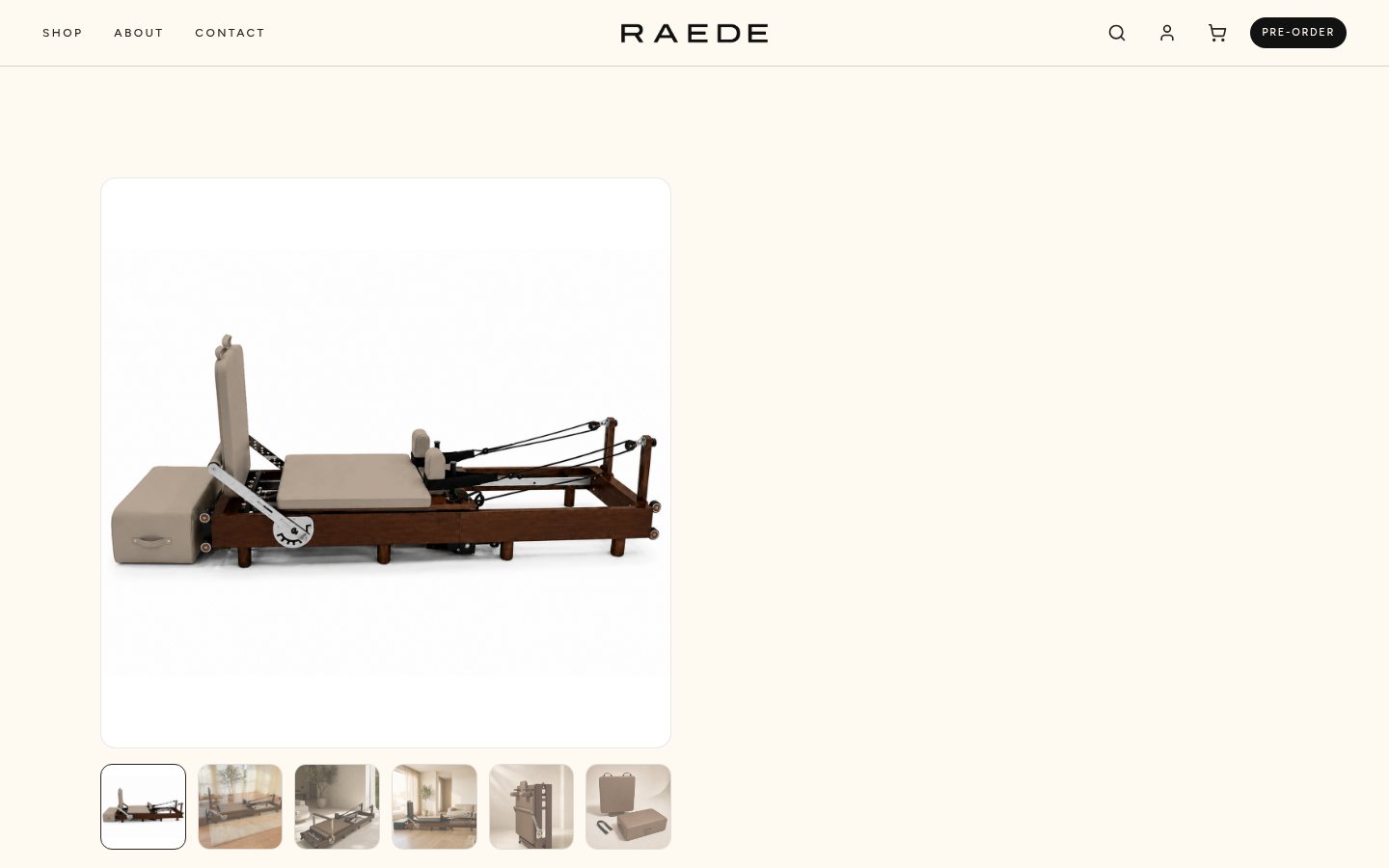 Raede reformer product page