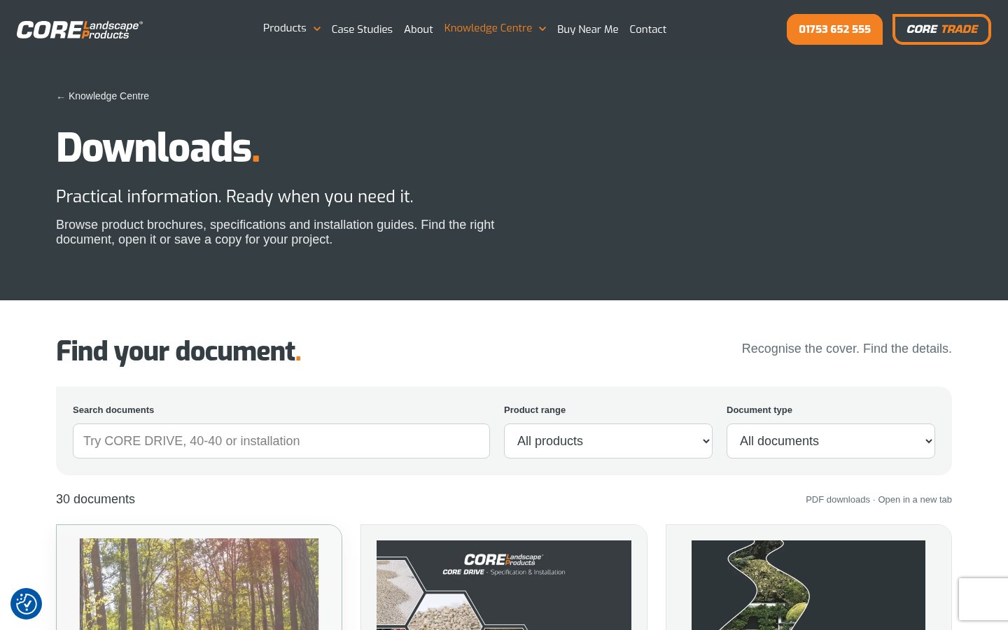 CORE downloads library